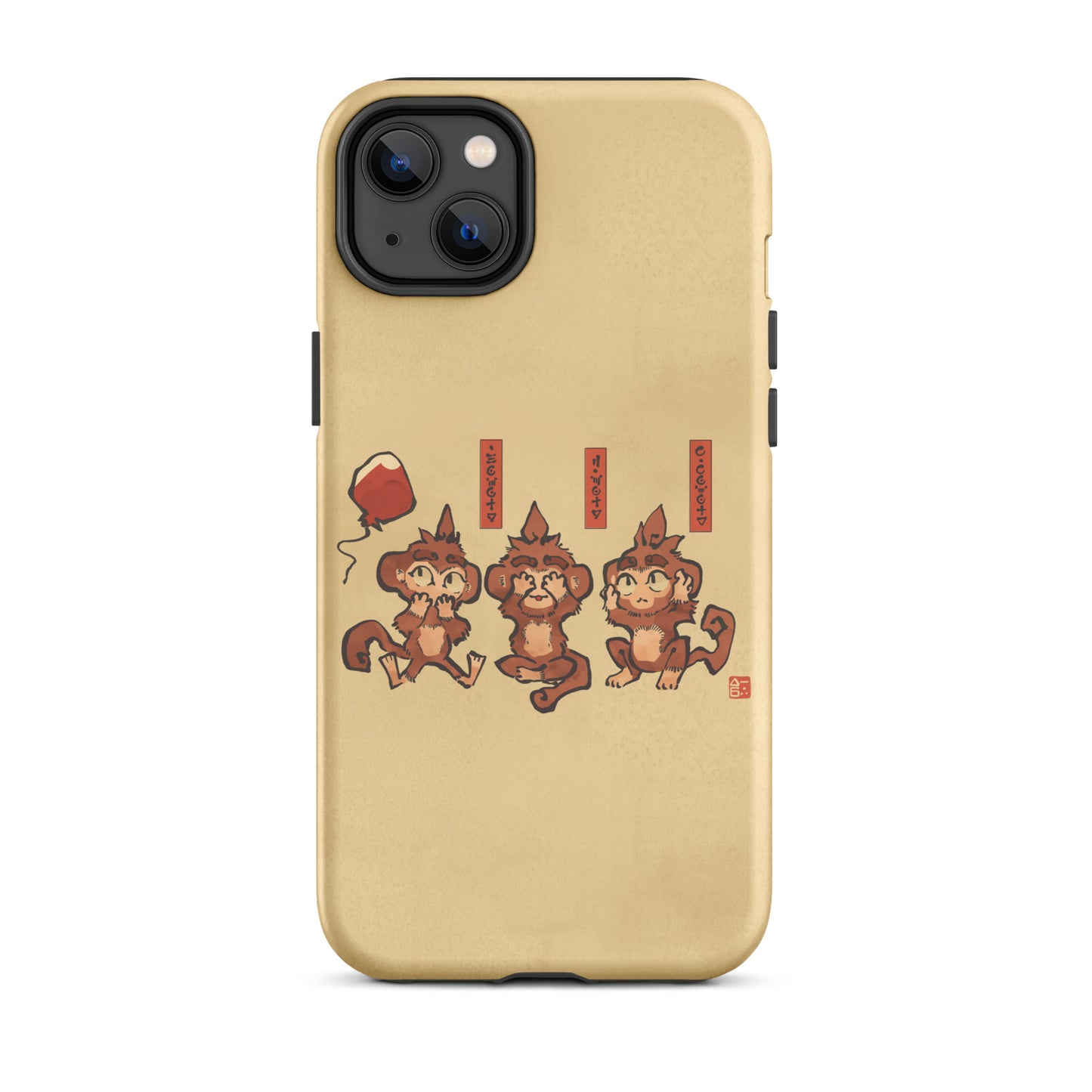 Three Wise Monkeys iPhone® Case (Tough)