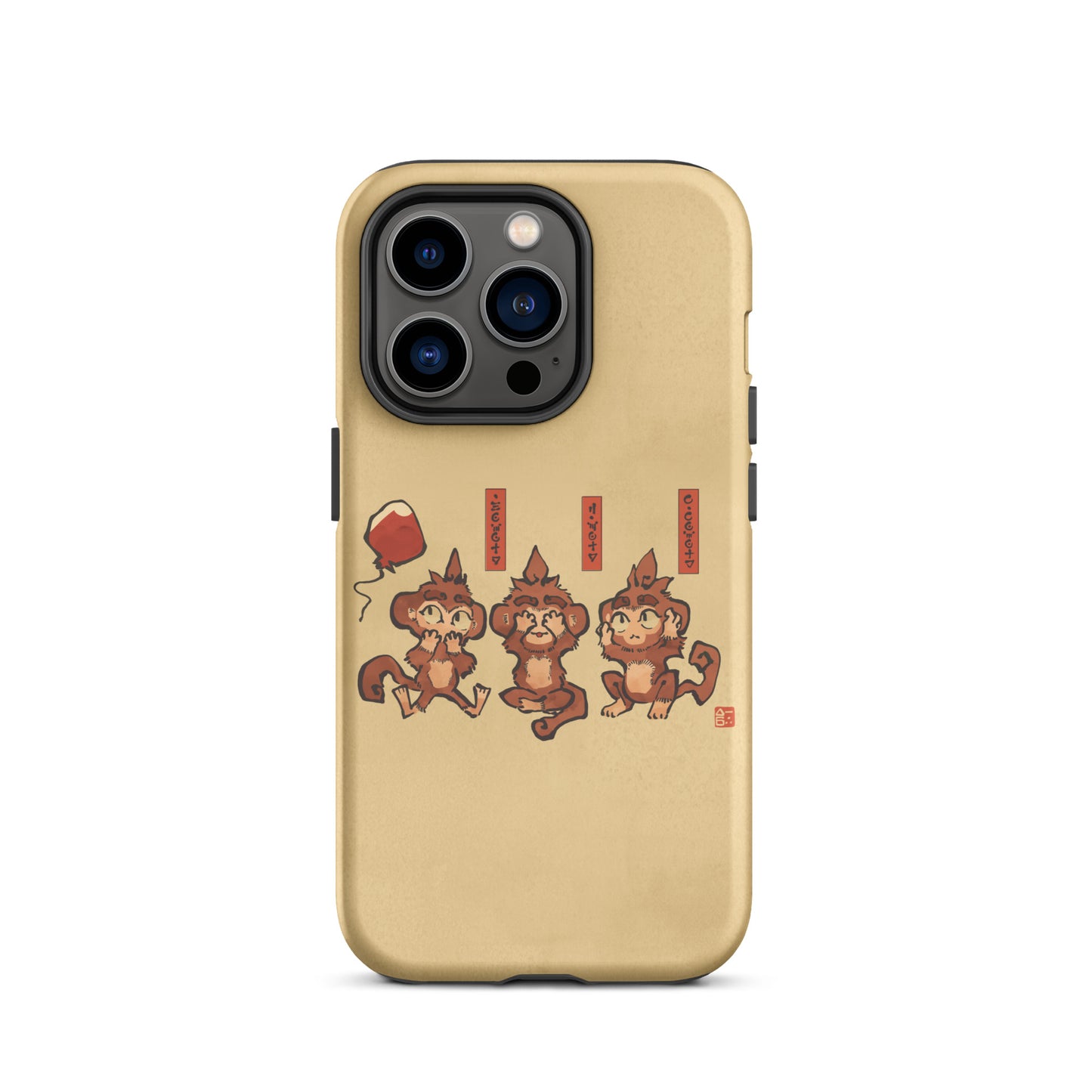 Three Wise Monkeys iPhone® Case (Tough)