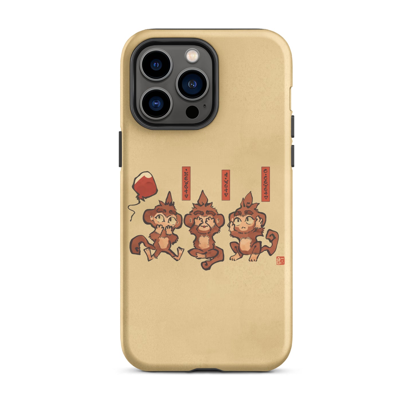 Three Wise Monkeys iPhone® Case (Tough)