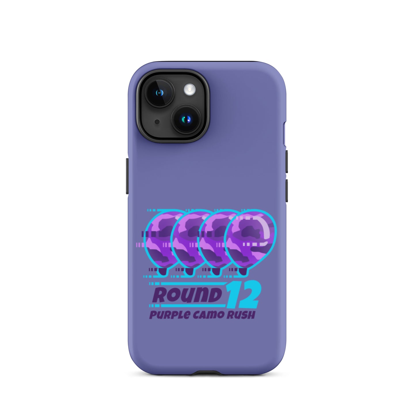 Purple Camo Rush iPhone Case (Tough)