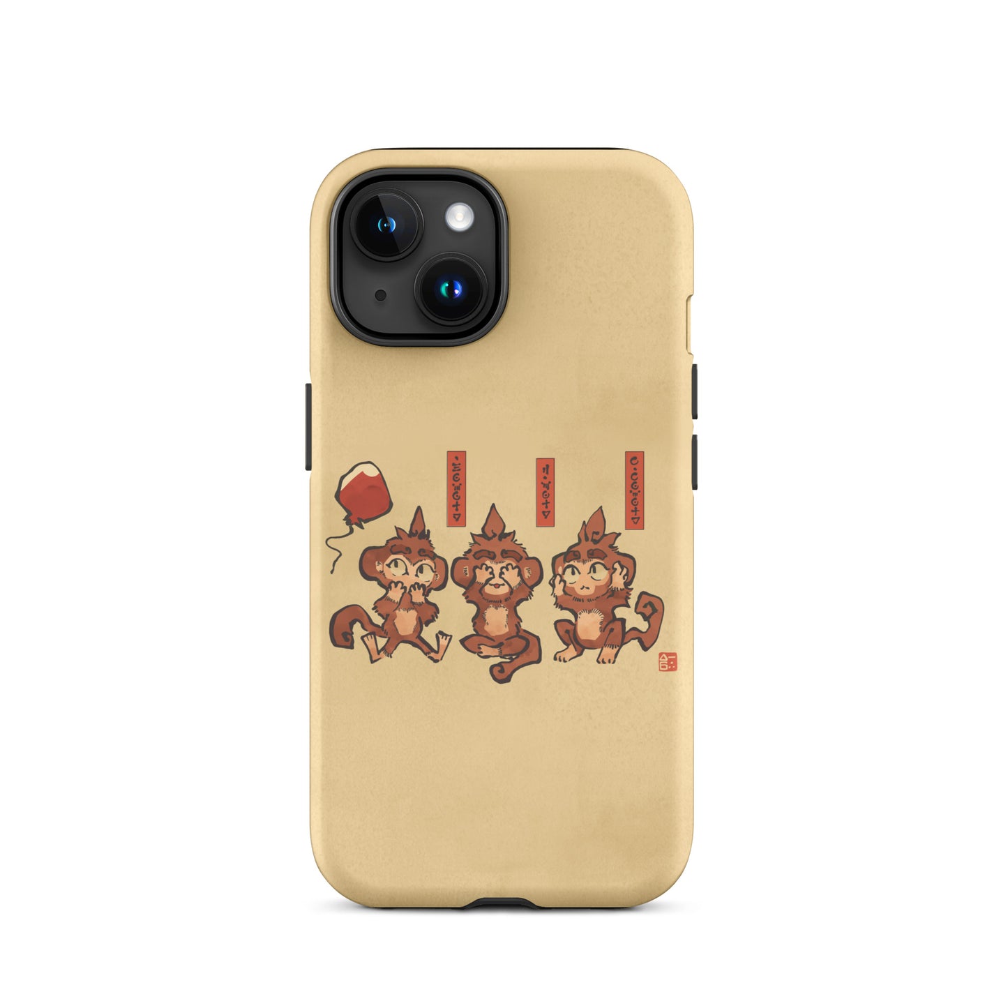 Three Wise Monkeys iPhone® Case (Tough)