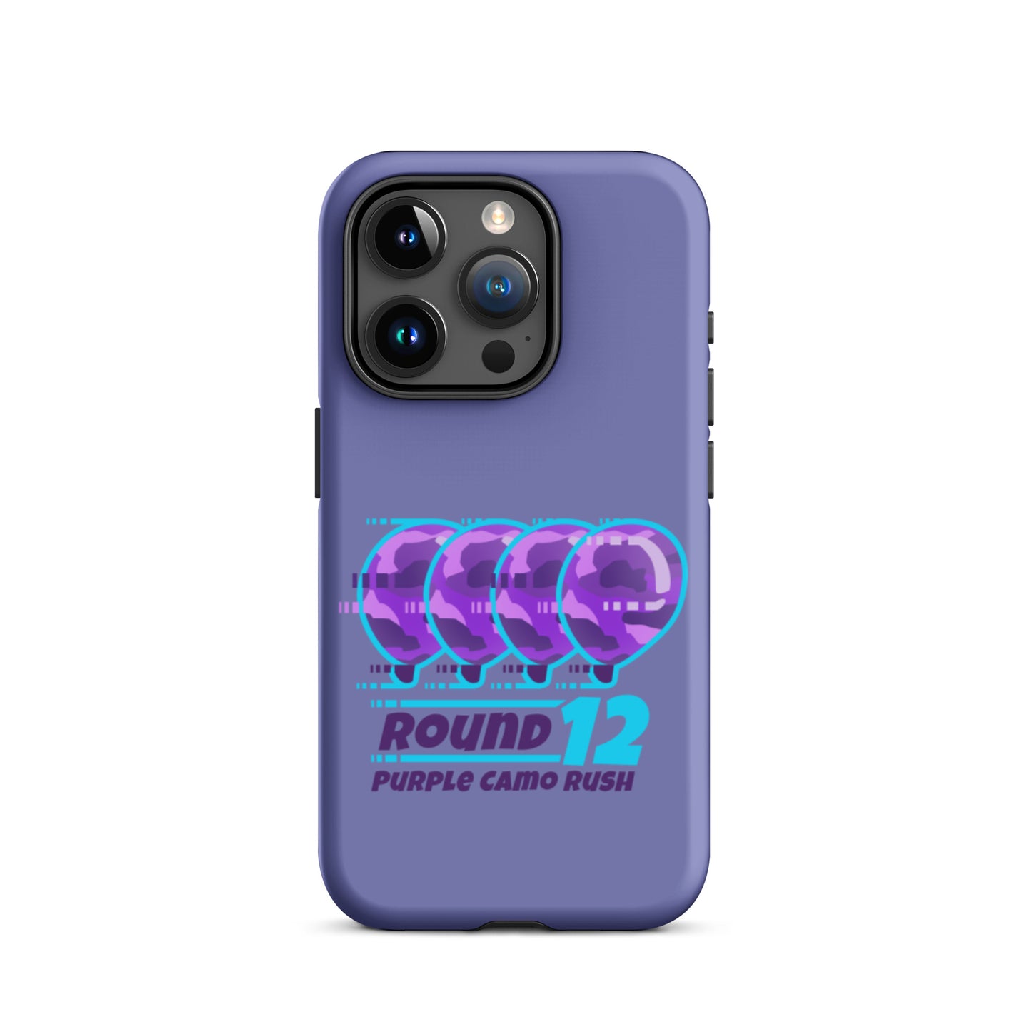 Purple Camo Rush iPhone Case (Tough)