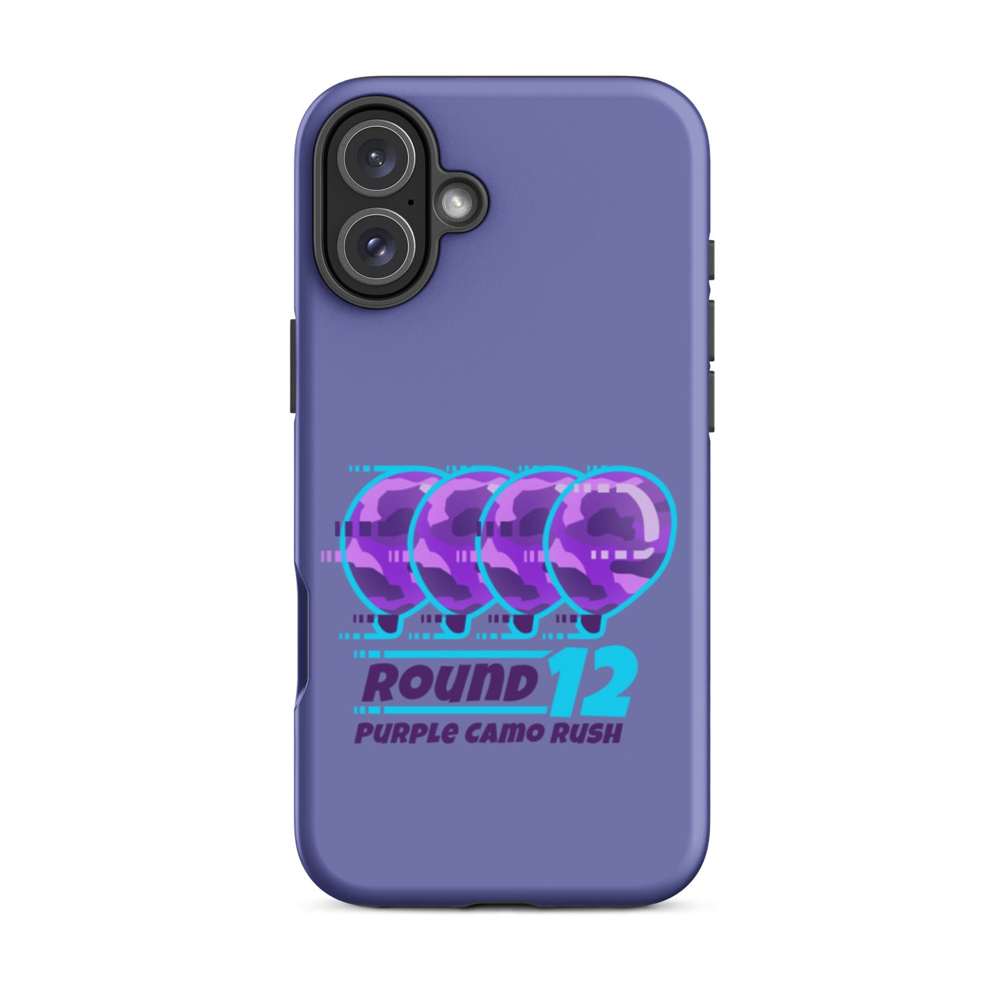 Purple Camo Rush iPhone Case (Tough)