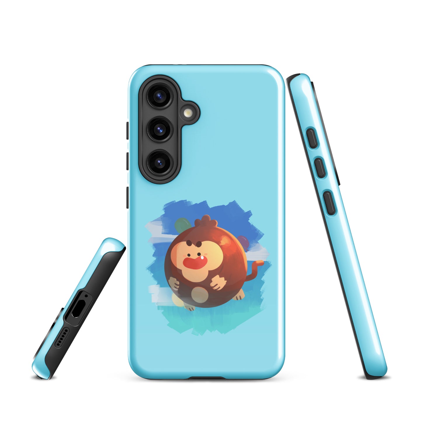 Round Monkey Samsung® Case (Tough)