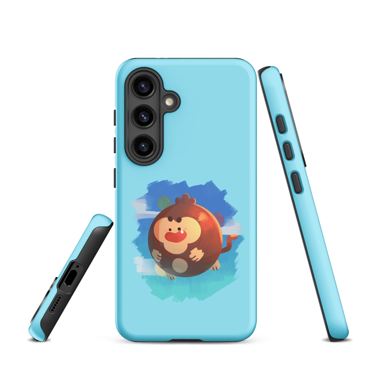 Round Monkey Samsung® Case (Tough)