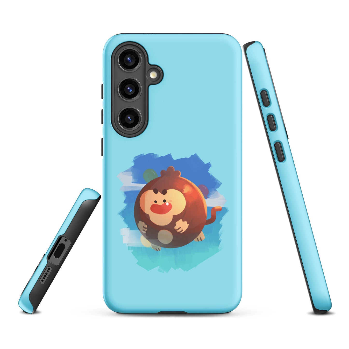 Round Monkey Samsung® Case (Tough)