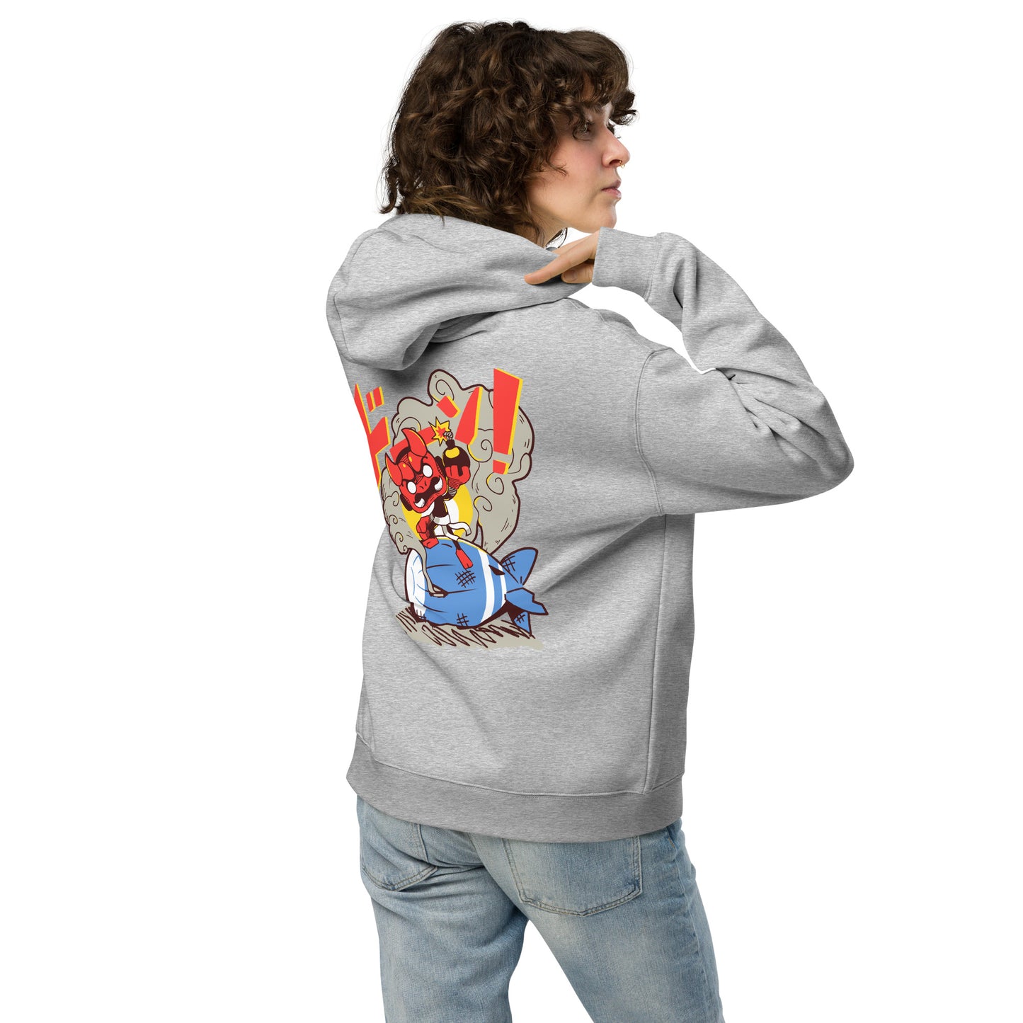 BOOM! 004 Ninja Premium Oversized Hoodie - Back+Front Print (Unisex)