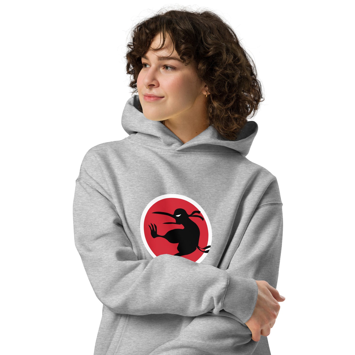 Ninja Kiwi Logo Premium Oversized Hoodie (Unisex)