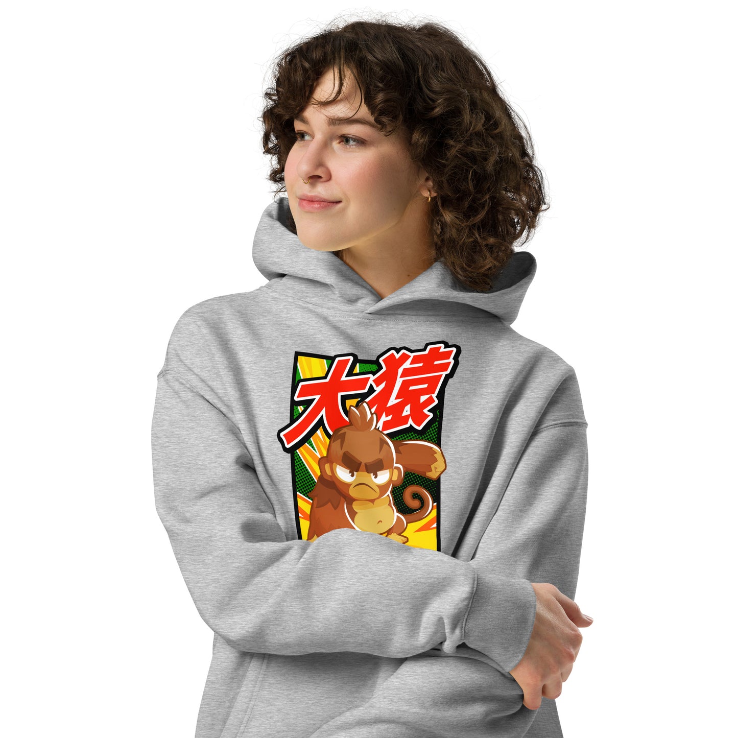 Big Monkey 大猿 Premium Oversized Hoodie - Front Print (Unisex)