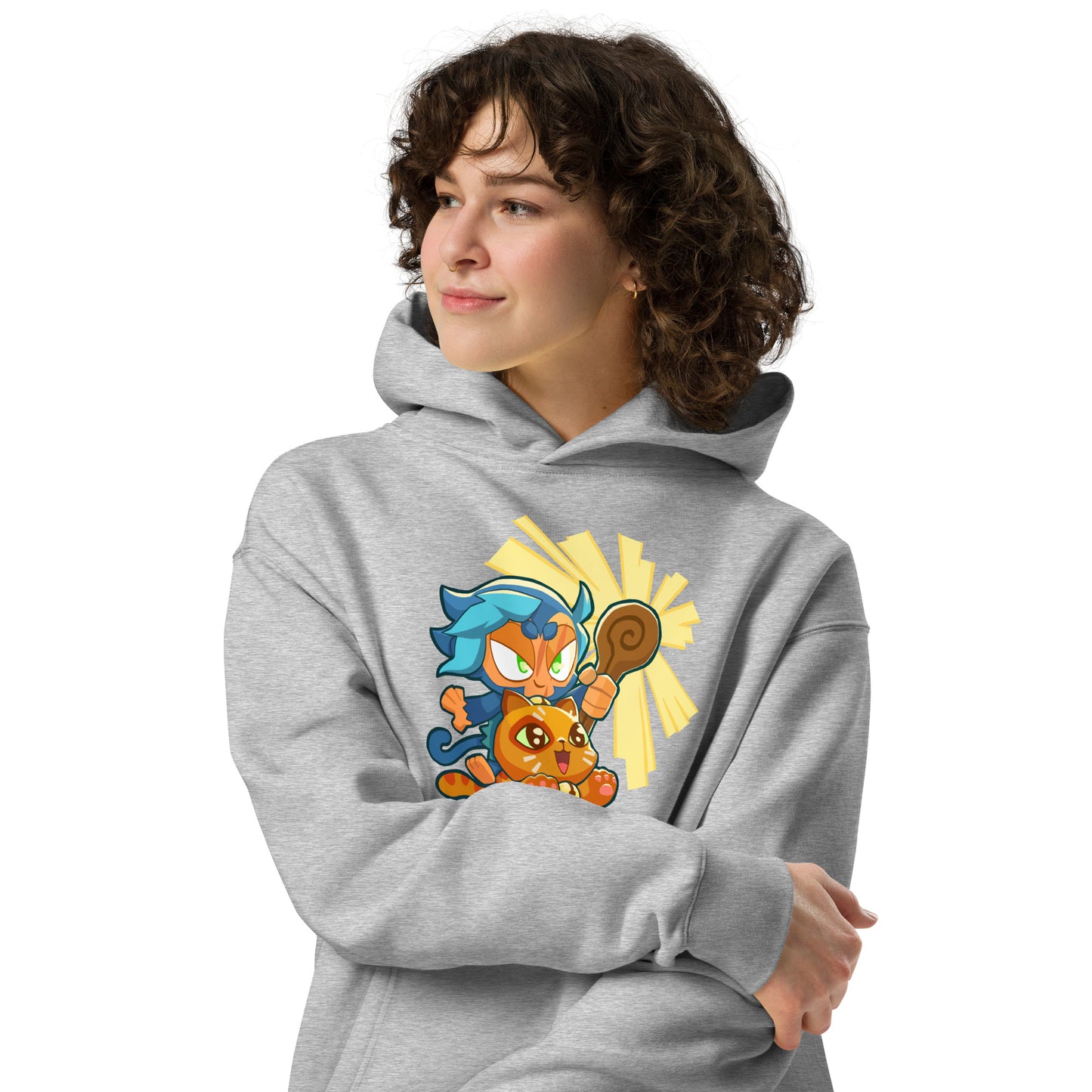 Ezili Smudge Cat Premium Oversized Hoodie (Unisex)