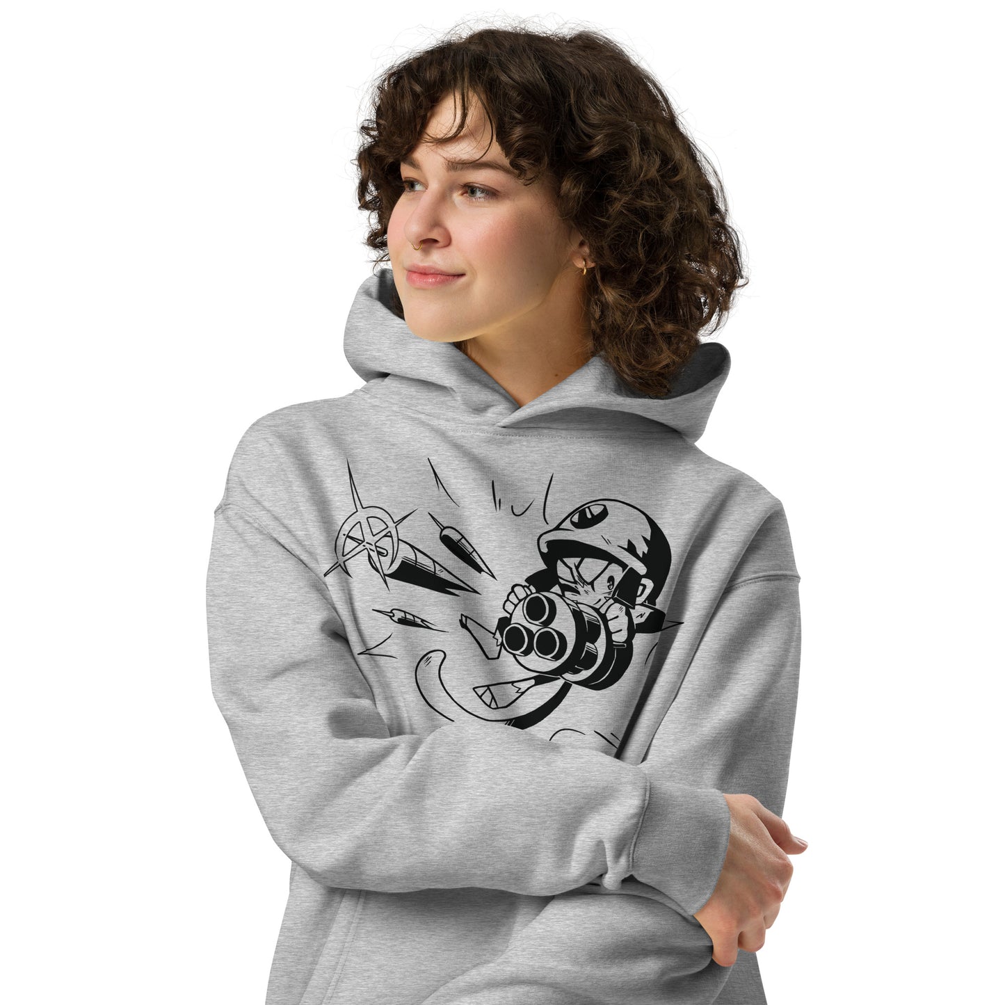 Comic Style Dartling Premium Oversized Hoodie (Unisex)