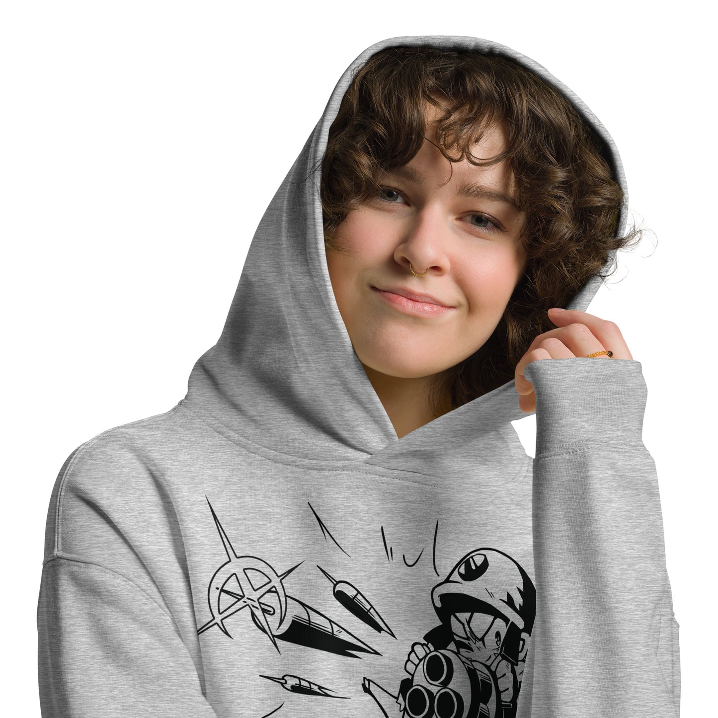 Comic Style Dartling Premium Oversized Hoodie (Unisex)