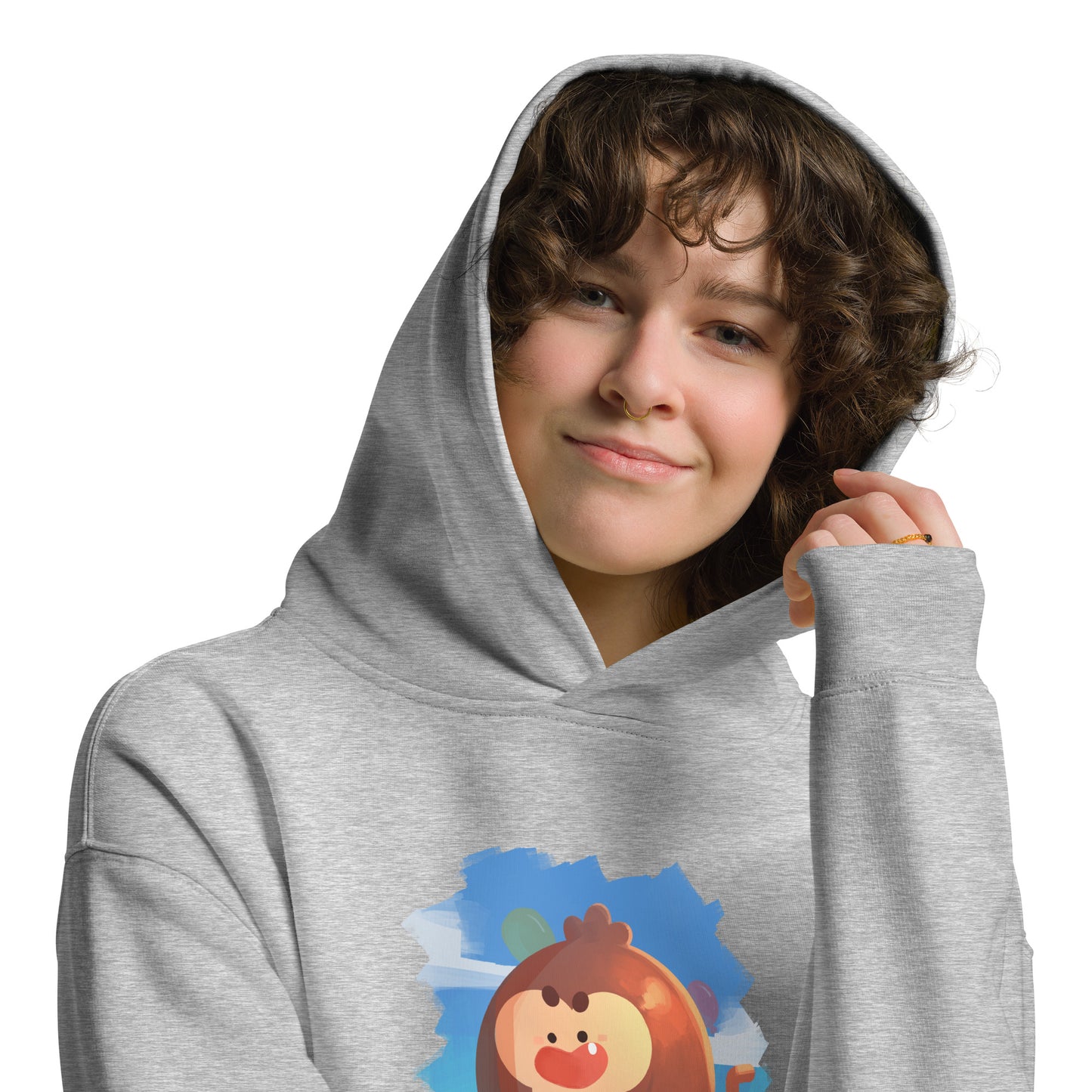 Round Monkey Premium Oversized Hoodie (Unisex)