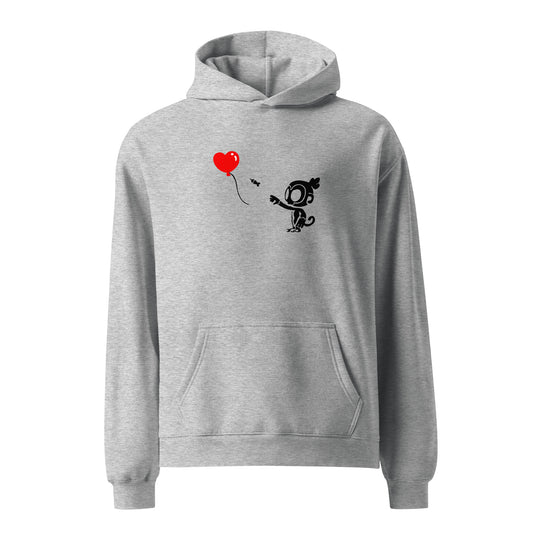 Monkey With Bloon Premium Oversized Hoodie (Unisex)