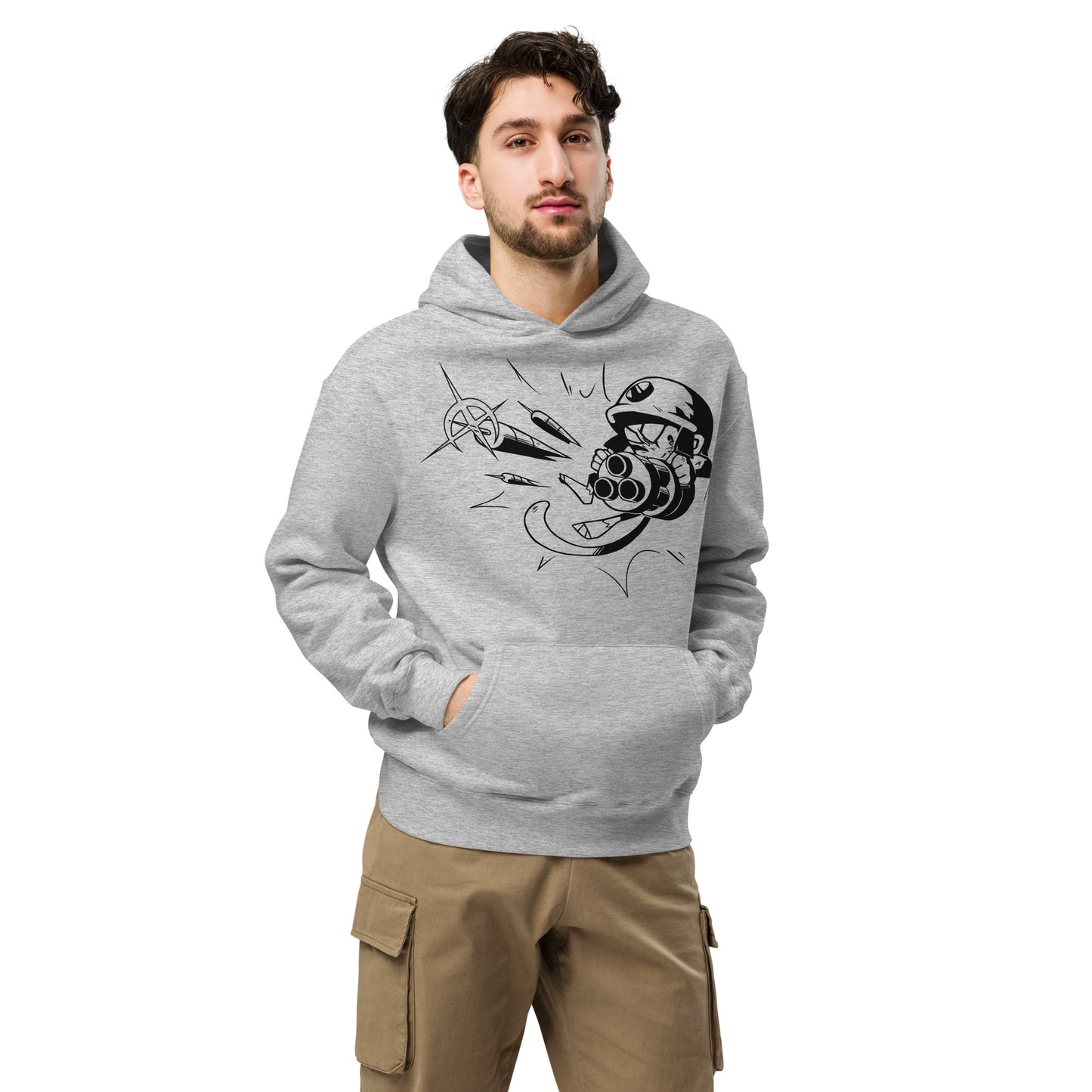 Comic Style Dartling Premium Oversized Hoodie (Unisex)