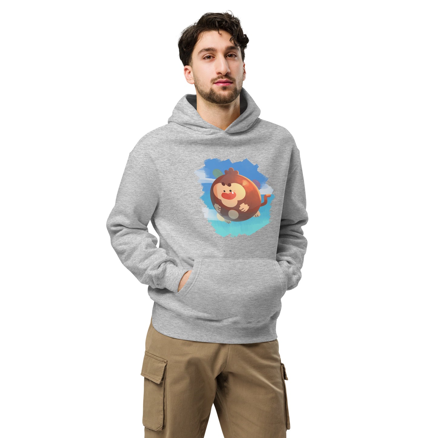 Round Monkey Premium Oversized Hoodie (Unisex)