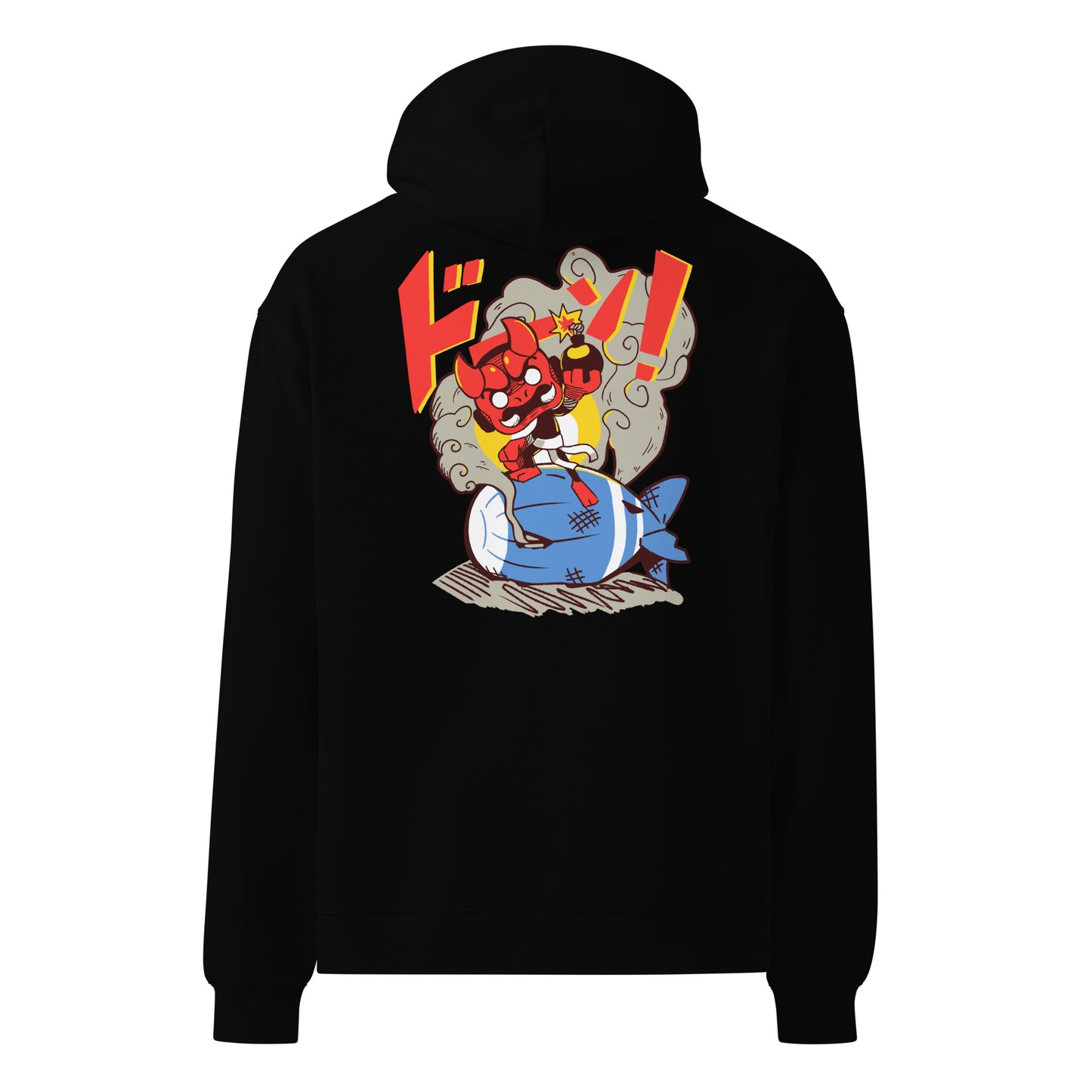 BOOM! 004 Ninja Premium Oversized Hoodie - Back+Front Print (Unisex)