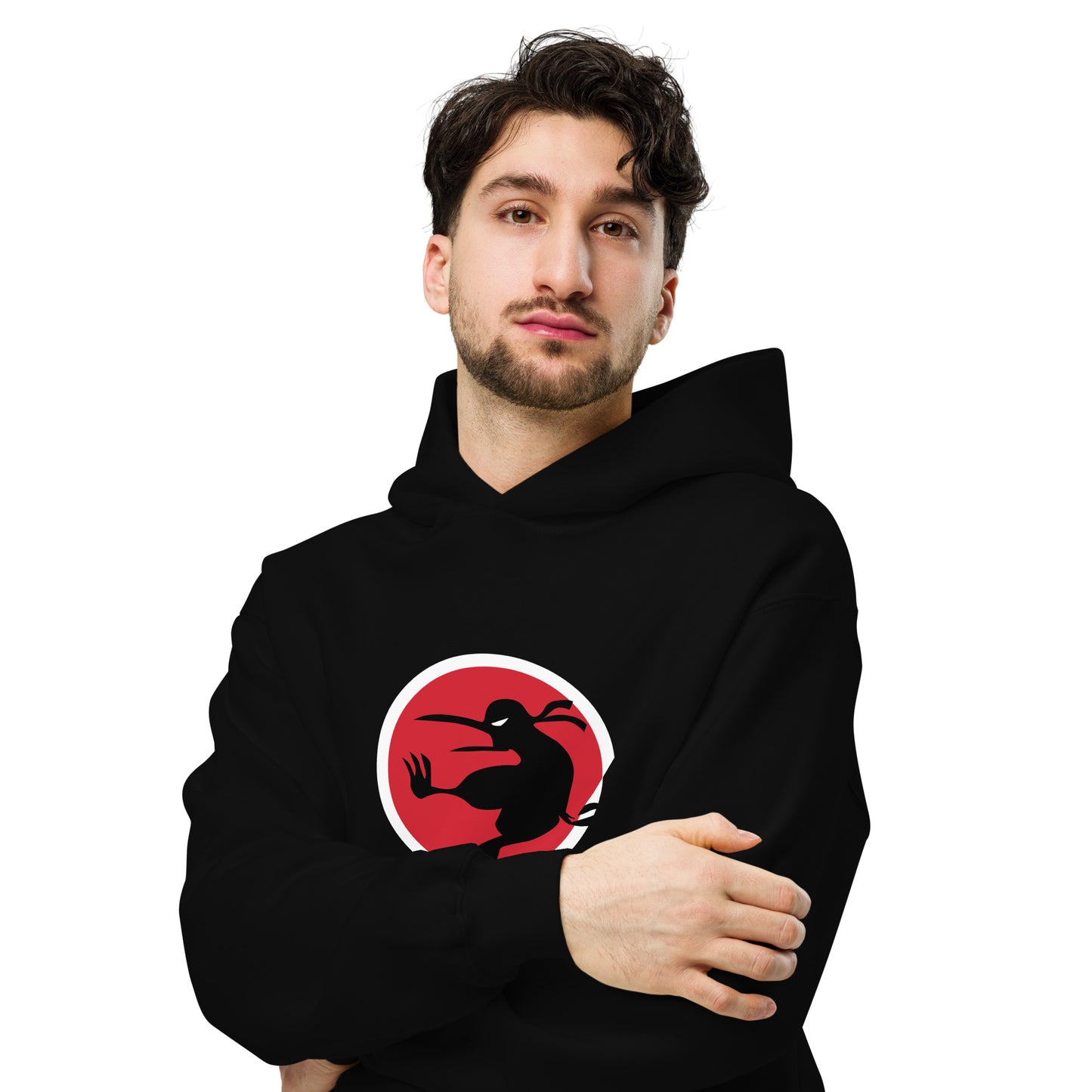 Ninja Kiwi Logo Premium Oversized Hoodie (Unisex)