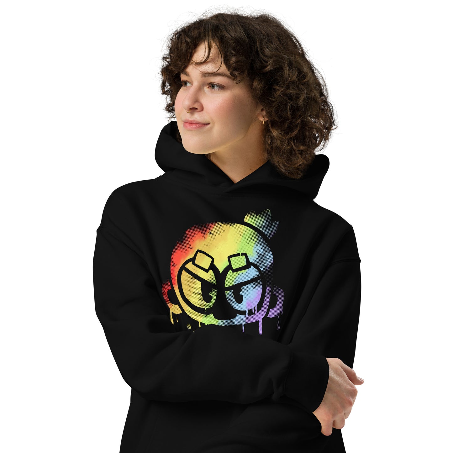 Monkey Graffiti Premium Oversized Hoodie - Back Print (Unisex)