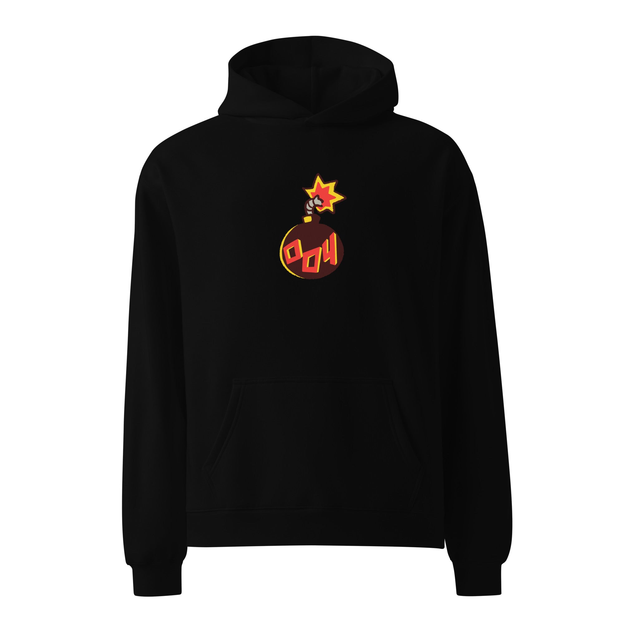 Boom Merch BOOM! 004 Ninja Premium Oversized Hoodie - Back+Front Print (Unisex ...