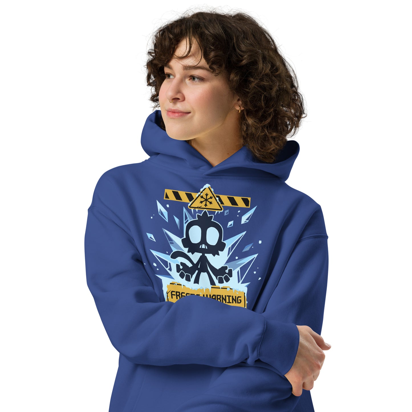 Freeze Warning Premium Oversized Hoodie (Unisex)