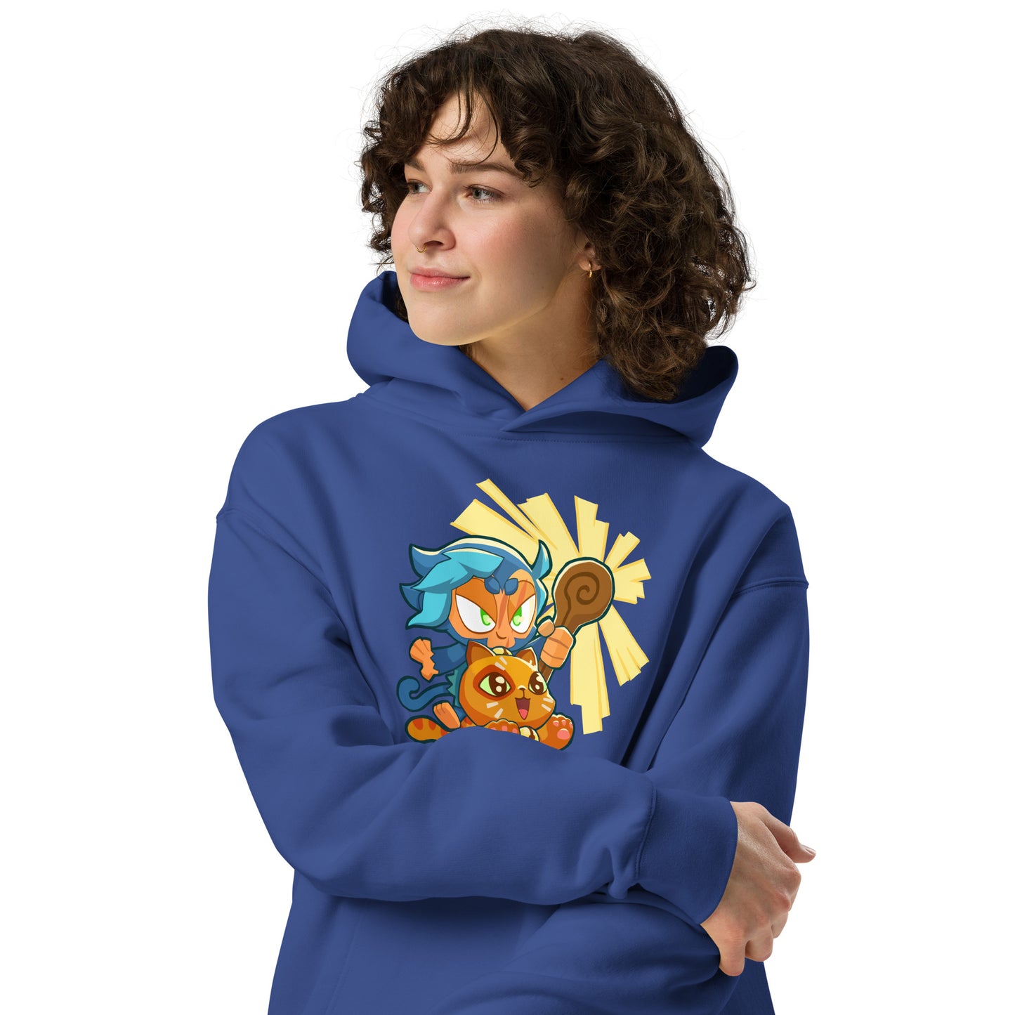 Ezili Smudge Cat Premium Oversized Hoodie (Unisex)