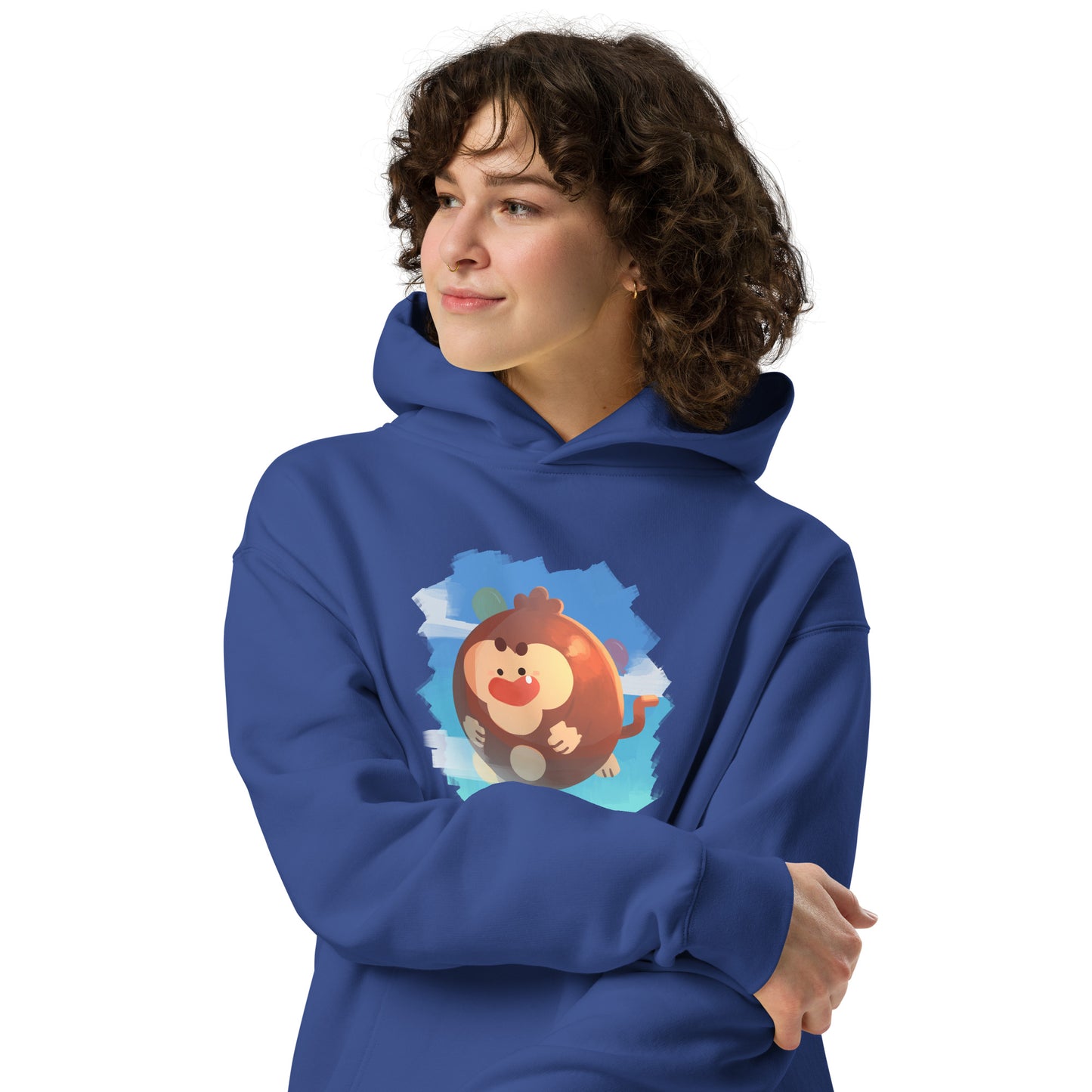 Round Monkey Premium Oversized Hoodie (Unisex)