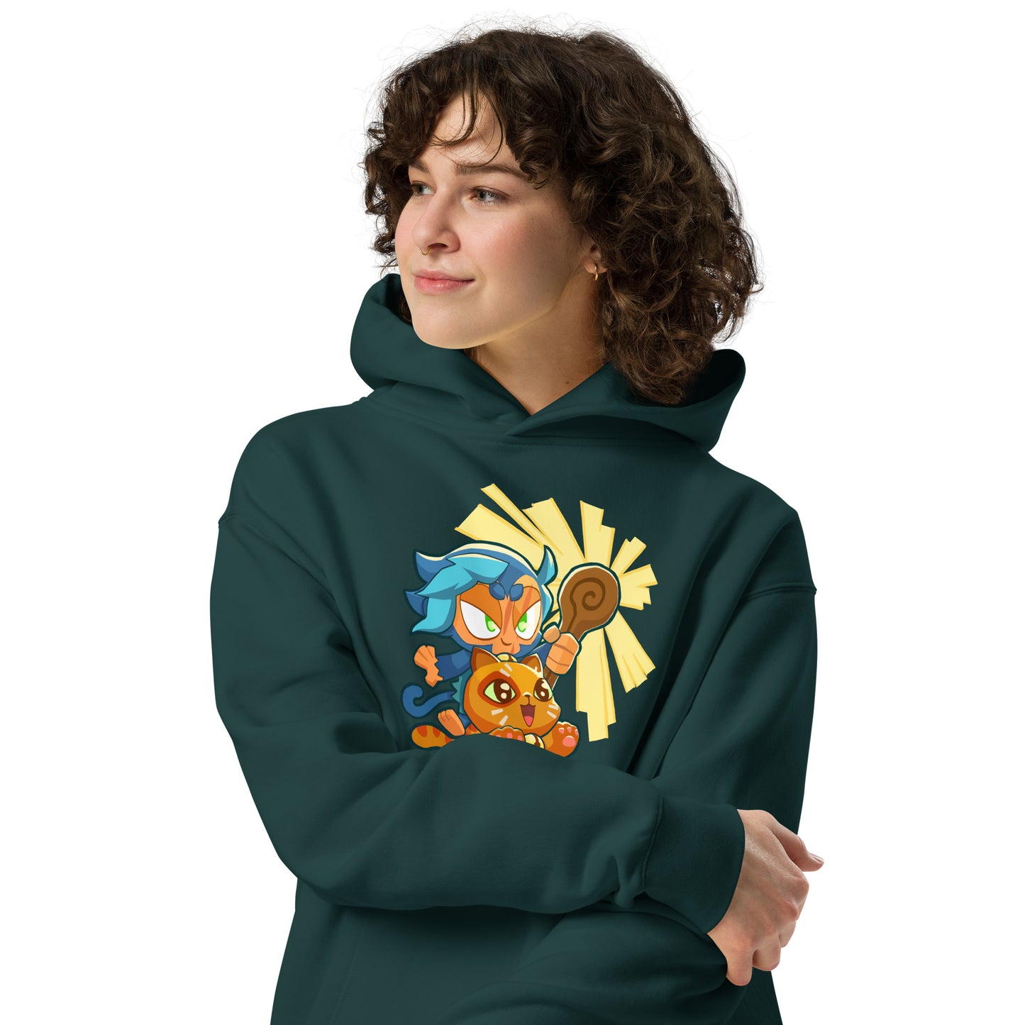 Ezili Smudge Cat Premium Oversized Hoodie (Unisex)