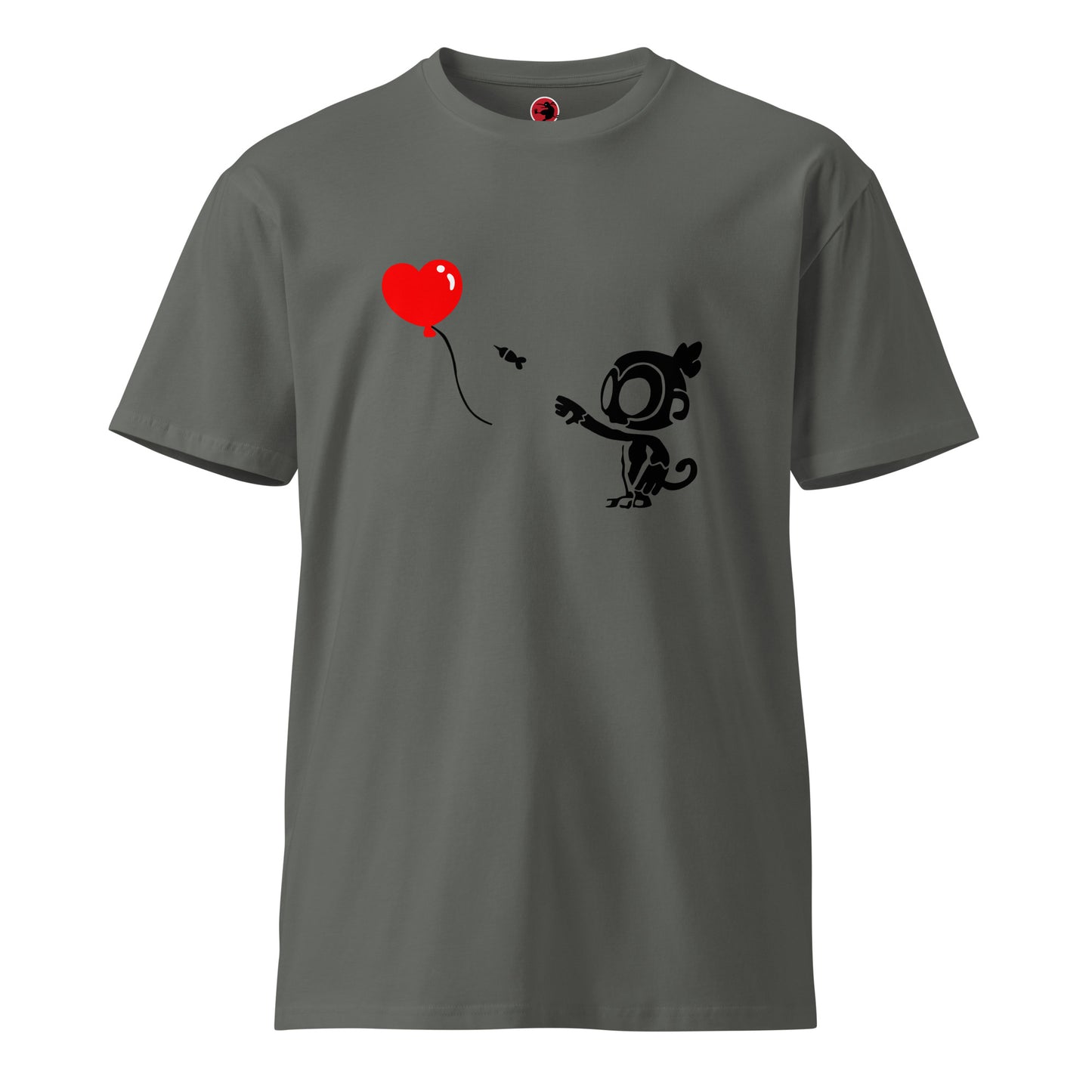 Monkey With Bloon Premium Shirt (Unisex)