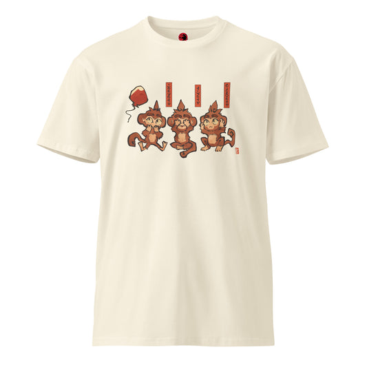 Three Wise Monkeys Premium Shirt (Unisex)