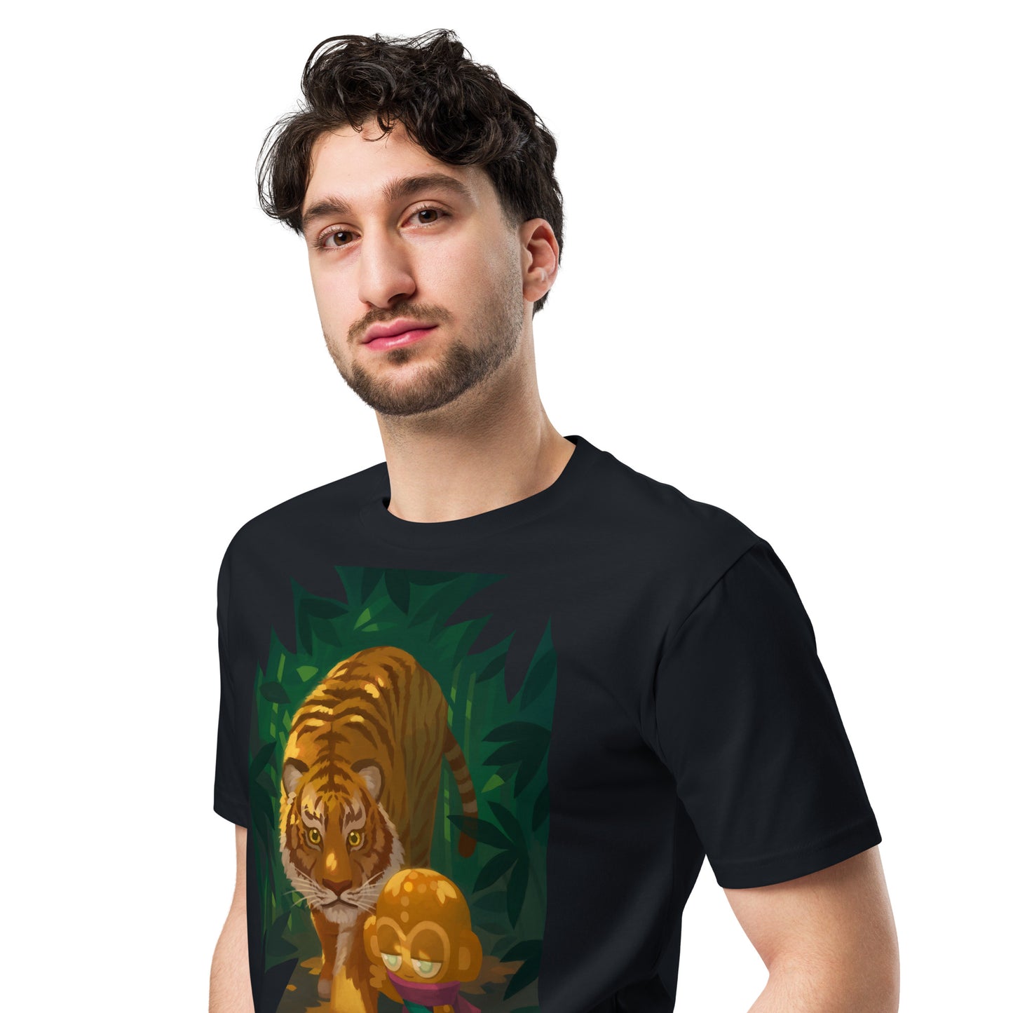 Tiger And Psi Premium Shirt (Unisex)