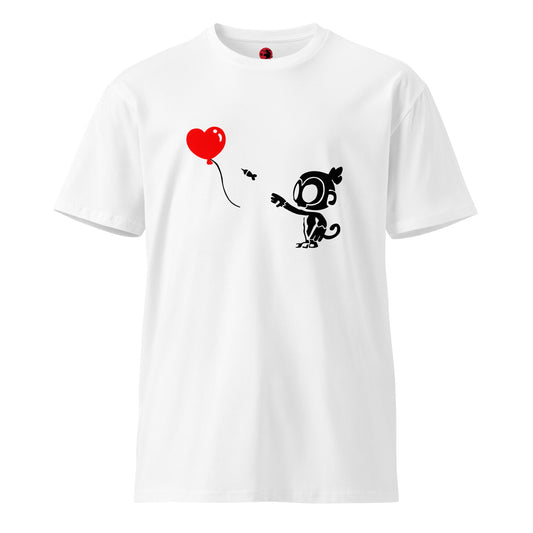 Monkey With Bloon Premium Shirt (Unisex)