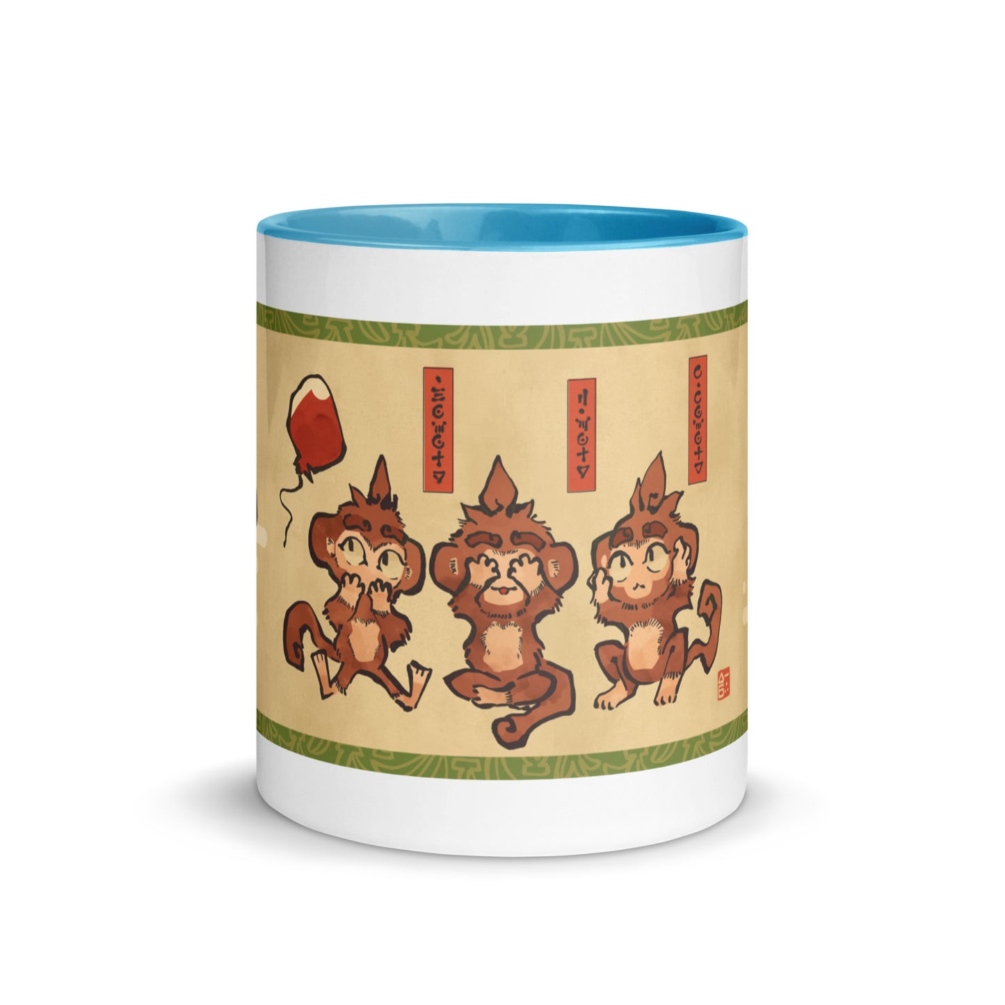 Three Wise Monkeys | Mug with Color Inside