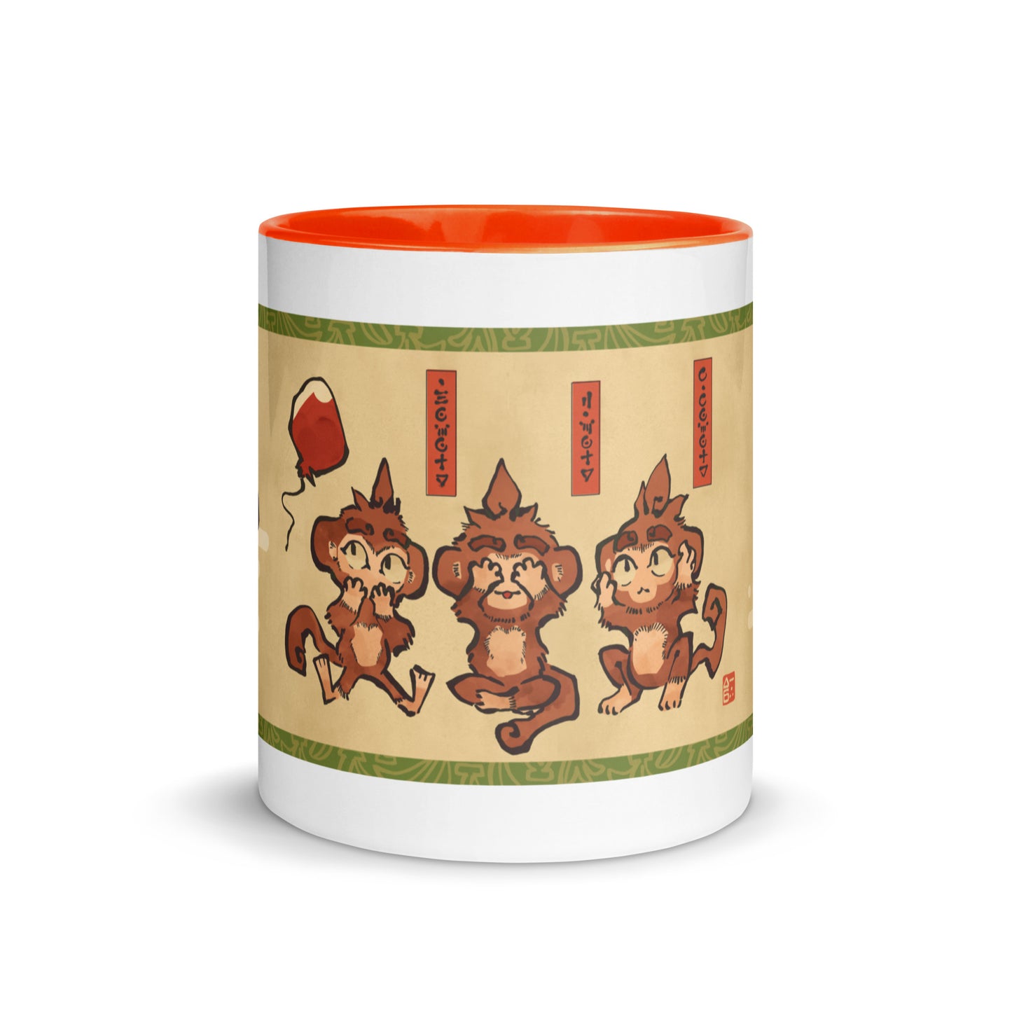 Three Wise Monkeys | Mug with Color Inside