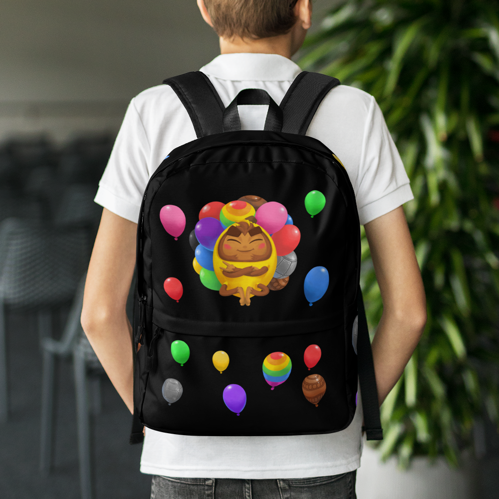 Cool Banana Monkey Backpack (Black)