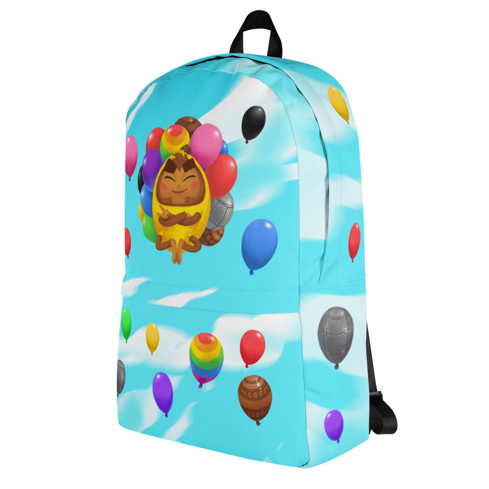 Cool Banana Monkey Backpack (Clouds)