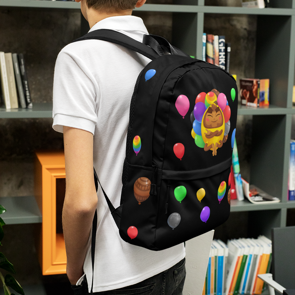 Cool Banana Monkey Backpack (Black)