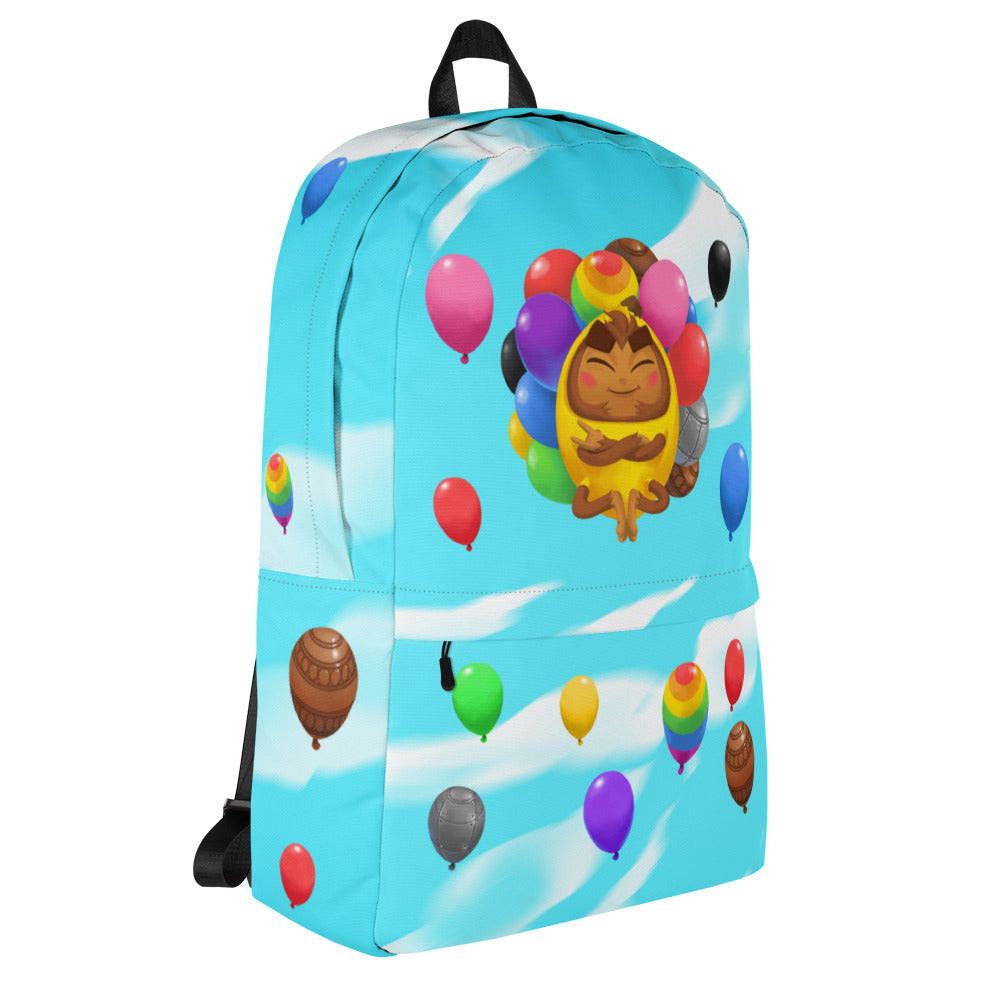 Cool Banana Monkey Backpack (Clouds)