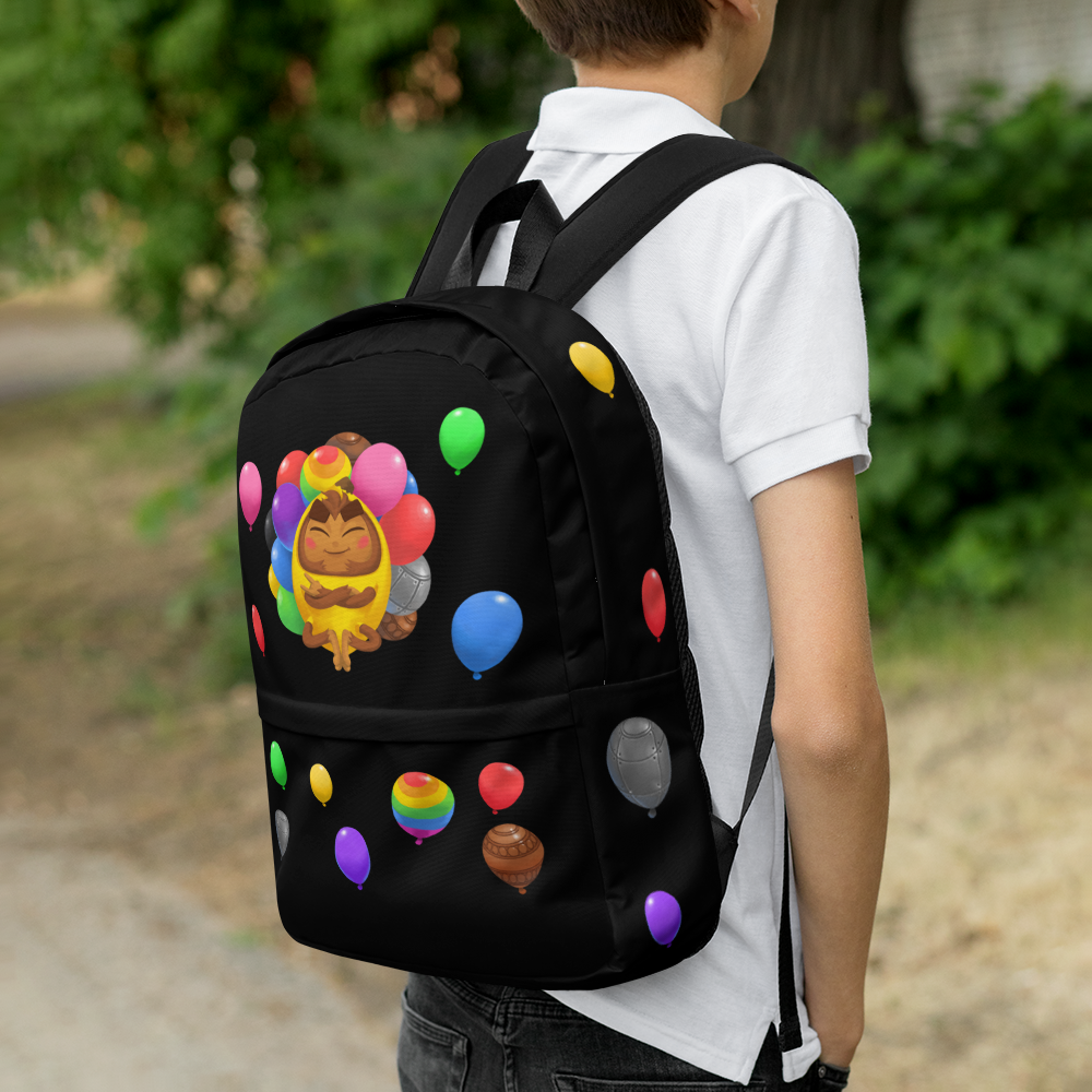 Cool Banana Monkey Backpack (Black)