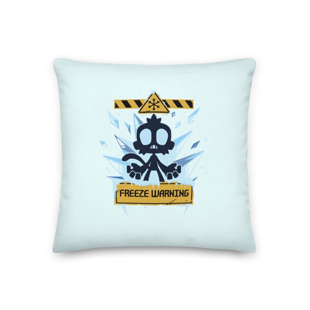 Freeze Warning Premium Pillow