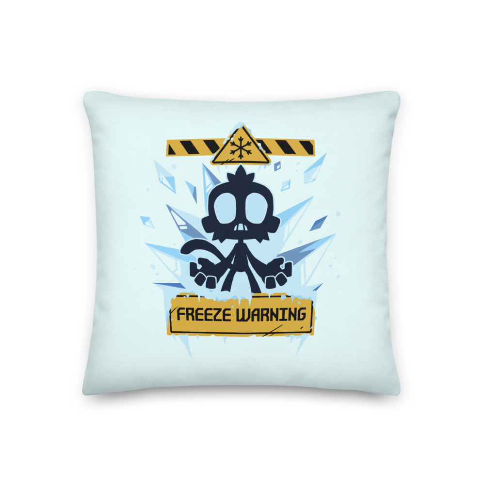 Freeze Warning Premium Pillow