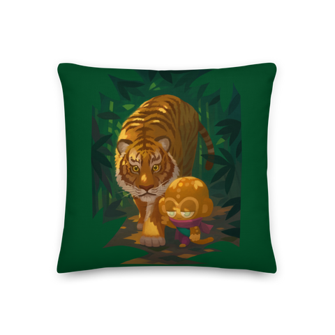 Tiger And Psi Premium Pillow