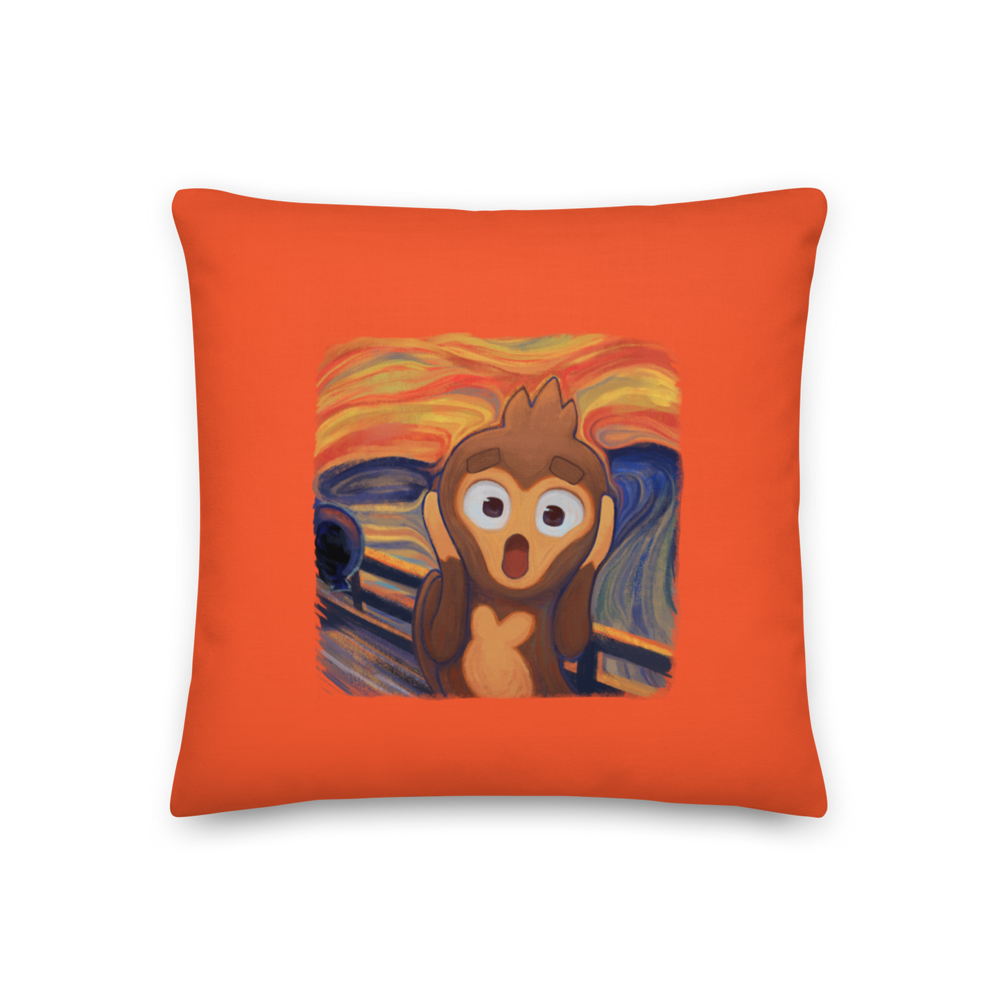 Screaming Monkey Premium Pillow