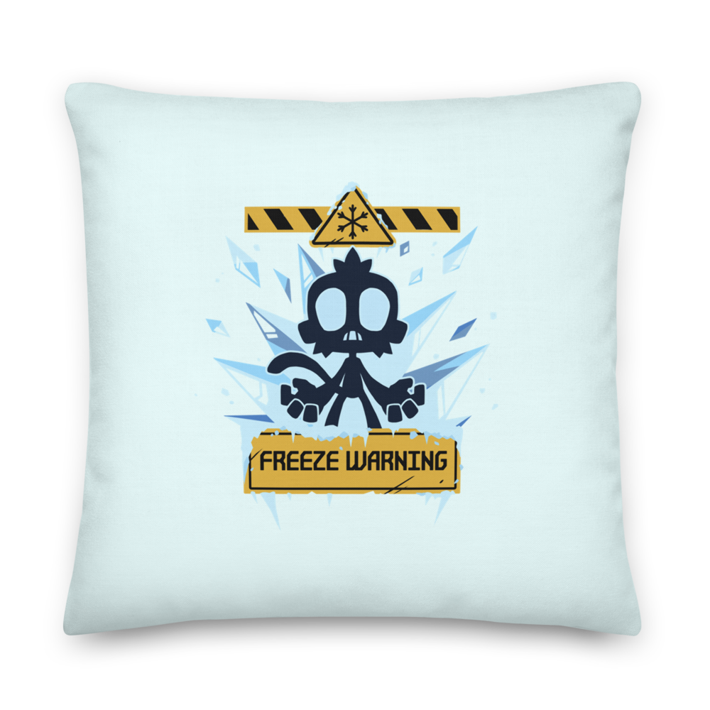 Freeze Warning Premium Pillow