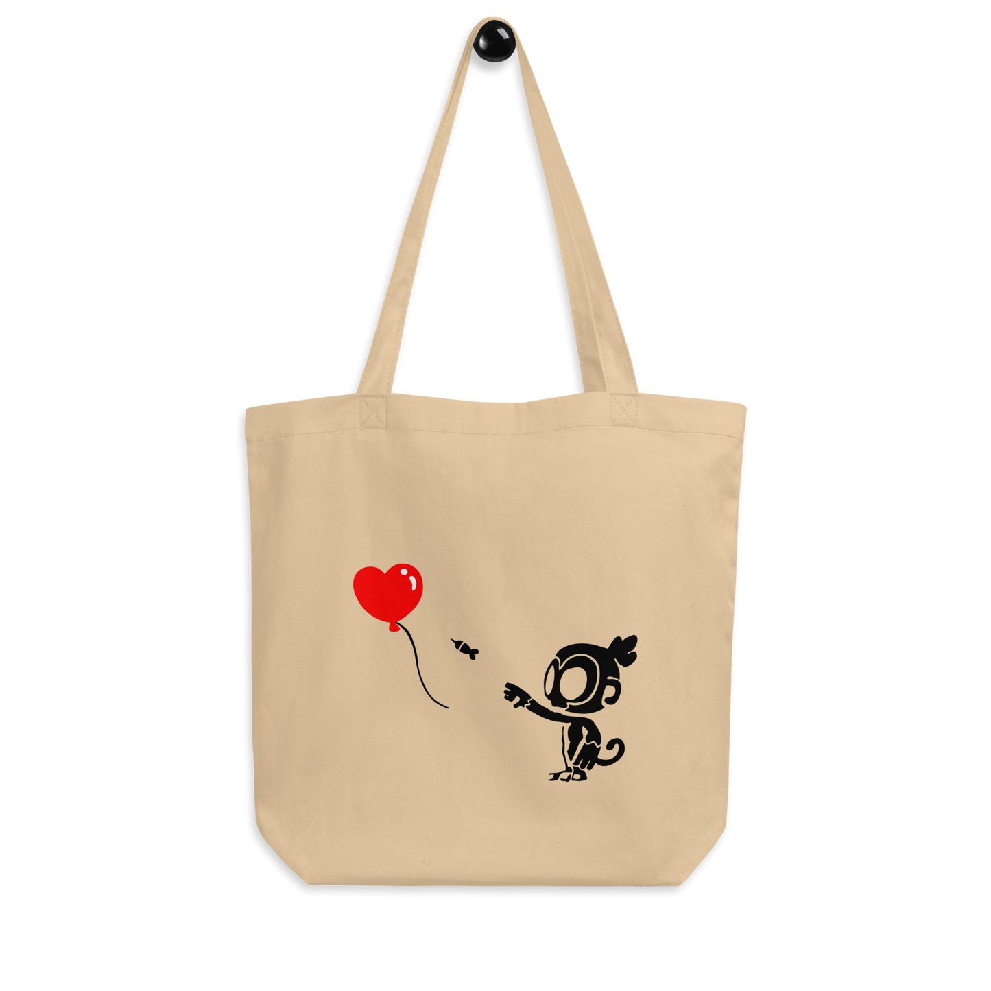 Monkey With Bloon Eco Tote Bag