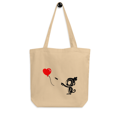 Monkey With Bloon Eco Tote Bag
