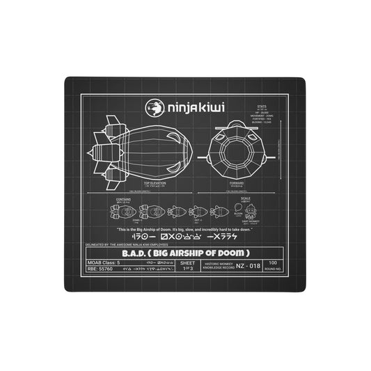 The B.A.D. Mouse Pad - Carbon (45cm x 40cm)