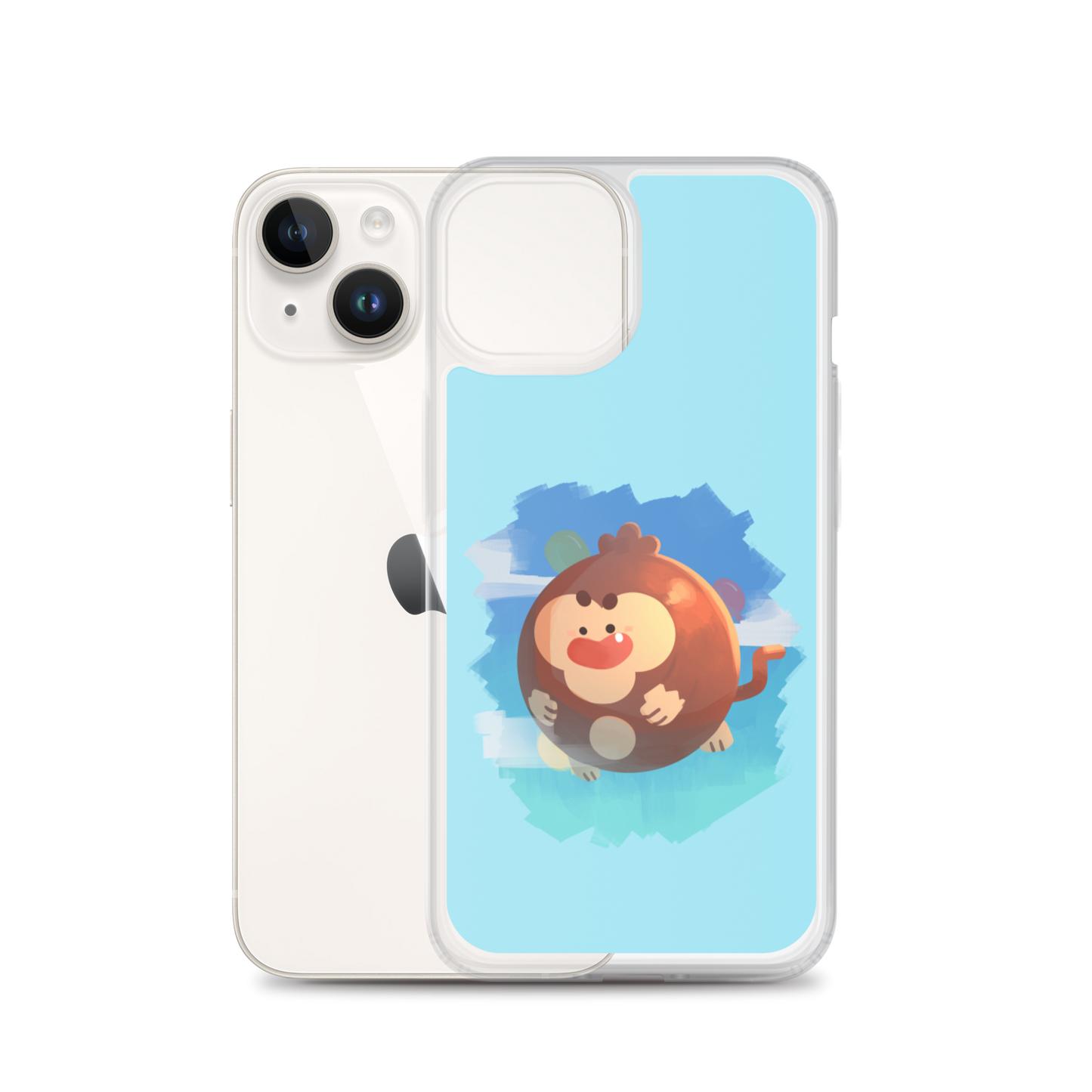Round Monkey iPhone Case