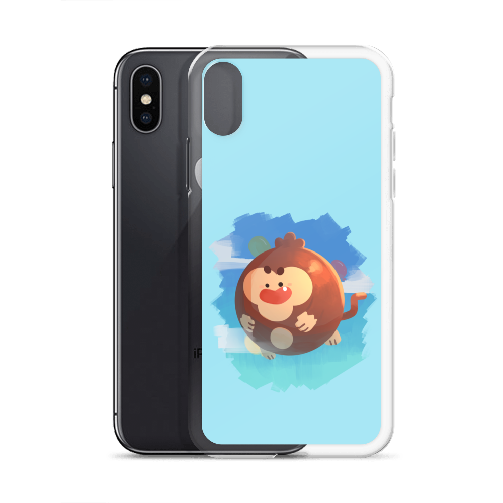 Round Monkey iPhone Case