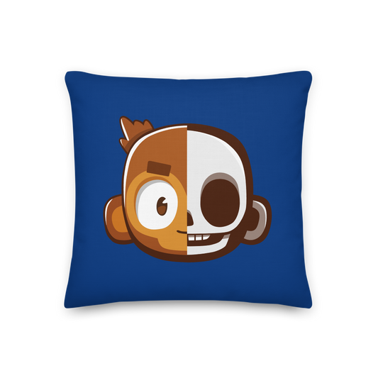 Monkey Skull Premium Pillow